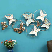 Multicolor Metal Butterfly Wall Decor