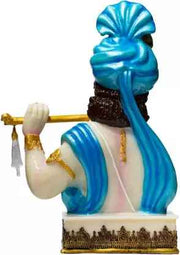 Krishna with Basuri Tabel Decor Polyresin Showpiece
