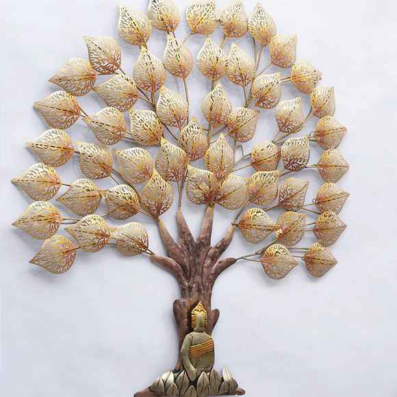 Multicolor Buddha Tree Wall Art With Led