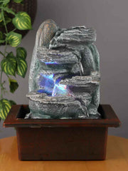 Water Fountains with LED Lights, Home Decor, Decoration Living Room, Birthday Gift