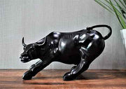 Black Bull Sculpture Statue, Handcrafted Polyresin Showpiece