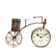 Metal Cycle Clock Pen Stand