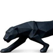 Black Polyresin Panther Table Decor Showpiece
