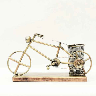 Golden Cycle Table Pen Stand