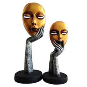 ItStyle Decorative Hand Face Set of 2 Decorative Showpiece