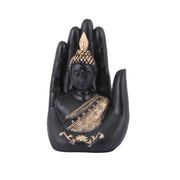 Decorative Black Palm Buddha Figurine Table Decor Showpiece
