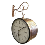 Metal Antique Railway Wall Clock