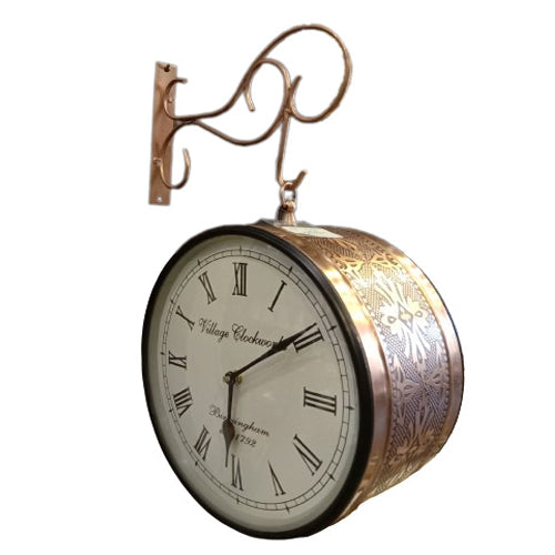 Metal Antique Railway Wall Clock